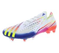 adidas Predator 20.4 Flexible Ground Soccer Shoe Mens, Cloud White/Solar Yellow/Power Blue, 14 Women/13 Men