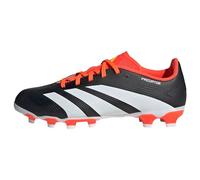 adidas Predator 24 League Low Multi-Ground Boots Football, Core Black/Cloud White/Solar Red, 3 UK Child