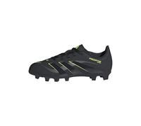 adidas Predator Club Firm Multi Ground Football Boots Kids, Core Black/Carbon/Lucid Lemon, 4 UK Child