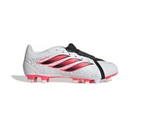 adidas Unisex Predator Club Fold-Over Tongue Firm Ground/Multi Ground Football Boots Shoes, FTWR White/Solar Turbo/core Black, 8 UK