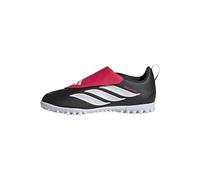 adidas Predator Club Fold-Over Tongue Turf Football Shoes Kids Trainers Black