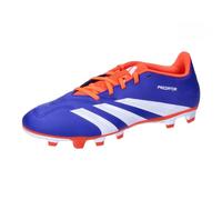 adidas Predator Club Football Boots Flexible Ground, Lucid Blue/Cloud White/Solar red, 8 UK