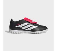 adidas Unisex Predator Club Fold-Over Tongue Turf Football Shoes, core Black/FTWR White/Lucid red, 11 UK