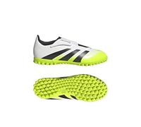 adidas Predator Club Hook and Loop Turf Football Boots Kids, FTWR White/core Black/Lucid Lemon, 4.5 UK Child