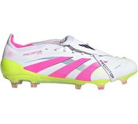 adidas Predator Elite FT Fold-over Tongue Firm Ground Soccer Cleats (White/Lucid Pink/Lucid Lemon)