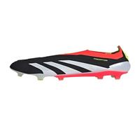 Adidas Predator Elite Laceless Firm Ground Soccer Cleats, Core Black/Cloud White/Solar Red, 13