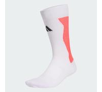 adidas Unisex Predator Football Crew Performance Socks Cushioned, white/lucid red/black, 4.5-6