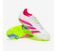 adidas Unisex's Predator League Fg/Mg Skor, Cloud White Lucid Pink Lucid Lemon, 10 UK