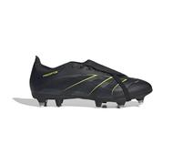 adidas Unisex Predator League Fold-Over Tongue Soft Ground Football Boots Shoes, Core Black/Carbon/Lucid Lemon, 6 UK