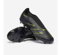 adidas Unisex Predator League Laceless Firm Multi Ground Football Boots, Core Black/Carbon/Lucid Lemon, 12 UK