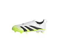 adidas Predator League Laceless Firm Ground Football Boots Kids, Cloud White/Core Black/Lucid Lemon, 12 UK Child