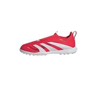 adidas Predator League Laceless Turf Football Boots Kids, Lucid Red/Cloud White/Core Black, 10 UK Child