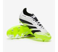 adidas Unisex Predator League Soft Ground Football Boots, Cloud White/Core Black/Lucid Lemon, 8.5 UK