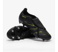 adidas Unisex Predator League Fold-Over Tongue Soft Ground Football Boots Shoes, Core Black/Carbon/Lucid Lemon, 7 UK