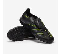 adidas Unisex Predator League Fold-Over Tongue Turf Football Boots, Core Black/Carbon/Lucid Lemon, 8 UK