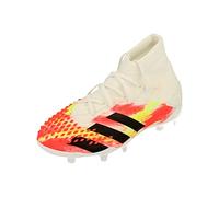 adidas Predator Mutator 20.1 FG Junior Football Boots Soccer Cleats (UK 10K US 10.5K EU 28, White Black pop EG1608)