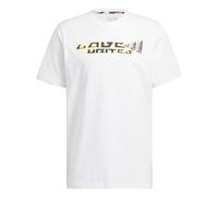 adidas Pride Graphic Men's T-Shirt, White/Opulent Garden, XL