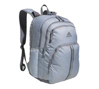 adidas Prime Backpack for Work, Travel Bag for Women and Men with Padded Compartment for Laptop, Twill Grey/Grey/Better Scarlet/2, One Size, Prime Backpack for Work, Travel Bag for Women and Men With