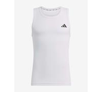 adidas Men's Power Essentials Workout Rib Tank Shirt, White, L