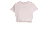 adidas Power Workout Cropped Boxy 3-Stripes Sleeveless T-Shirt Light Pink Women - S
