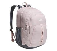 adidas Primetime Large Backpack for Women and Men, Big Bag with Laptop Sleeve, Sandy Pink/Onix Grey, One Size, Primetime Large Backpack for Women and Men, Big Bag With Laptop Sleeve