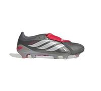 adidas Pro Fold-Over Tongue Firm Ground Soccer Cleats - Pink, Iron Metallic/Zero Metallic/Lucid Red, 14 Women/13 Men