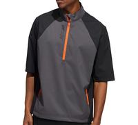 adidas Provisional Short Sleeve Jacket with Half Zip & Stand Up Collar - Size S