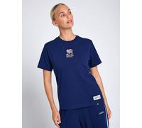 Adidas Pure Cotton Mini Embroidered Graphic T-Shirt Navy