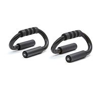 adidas Push-Up Bars, Black | Wide and stable design with 250kg load, non-slip foam handles and padded base for wrist protection