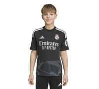 Adidas Real Madrid 26/27 Jersey Goalkeeper Away Junior Short Sleeve T-shirt Black 13-14 Years Kids