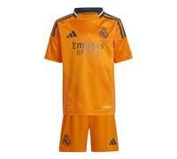 Adidas Real Madrid Away Mini Kit 2024/2025 Colour: Orange, Size: 18-24 months