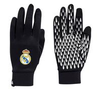 Adidas Real Madrid Home Fieldplayer Gloves, Touchscreen, Club Crest, S-XL, Black