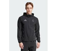 adidas Real Madrid Tiro 25 Competition Vis Tech Travel Jacket, Black, Size 2Xl, Men Black