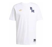 adidas Real Madrid VRCT T-Shirt Asia Sizing 'White Navy' JL6116 XXL