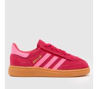 adidas Red Handball Spezial Girls Toddler Trainers UK 7 (EU 24)
