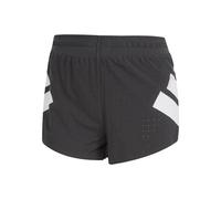 adidas Road To Records 2in Split Running Shorts Women - Black, White, Size L