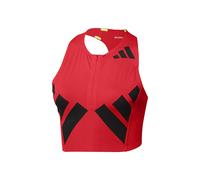 adidas Road To Records Crop Top Tank Top Women - Red, Black, Size L