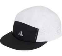 adidas Run 5 Panel ClimaCool Running Cap White Reflective Hat Mens Womens