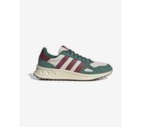 adidas Run 84 shoes green burgundy cream white - 8UK