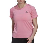 adidas Run Fast PB Womens Running Top Pink Short Sleeve Lightweight T-Shirt
