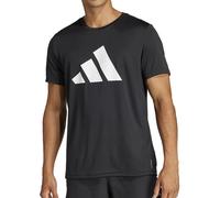adidas Run It Mens Running Top Black Short Sleeve Lightweight Breathable T-Shirt