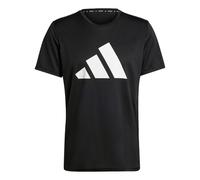 adidas Run It T-shirt Asia Sizing 'Black White' IL7235 L