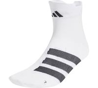 adidas Run X Adizero Running Socks White Cushioned Arch Support Ankle Length