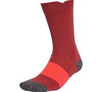 adidas Run X Boost Running Socks Red Cushioned Arch Support Crew Sports Training