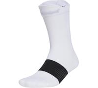 adidas Run X Graphic Running Socks White Cushioned Arch Support Crew Sports Mens