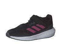 ADIDAS RunFalcon 3.0 Elastic Lace Top Strap Shoes Non Football, Carbon Black/PULMAG/Grey SIX, 3 UK Child