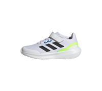 ADIDAS RunFalcon 3.0 Elastic Lace Top Strap Shoes Non Football, Cloud White/Core Black/Bright Royal, 3 UK Child