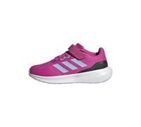 adidas RunFalcon 3.0 Elastic Lace Top Strap Shoes Running, Lucid Fuchsia/Blue Dawn/Core Black, 5.5 UK