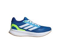 adidas Runfalcon 5 Neutral Running Shoe Kids - Dark Blue, Neon Yellow, Size 4.5