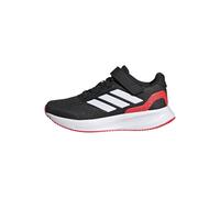adidas RUNFALCON 5 Shoes Kids Running, Core Black/Cloud White/Lucid Red, 11.5 UK Child